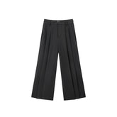 Women's High-Waisted Wide-Leg Pants with Belt